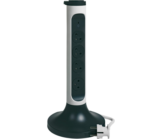 LEGRAND Przedłużacz wieża - 4X2P+Z 2M-BIAŁO/CZARNY 49410 - 1047781 - zdjęcie 2
